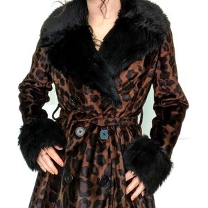 Chocolate Cheetah Penny Lane Coat